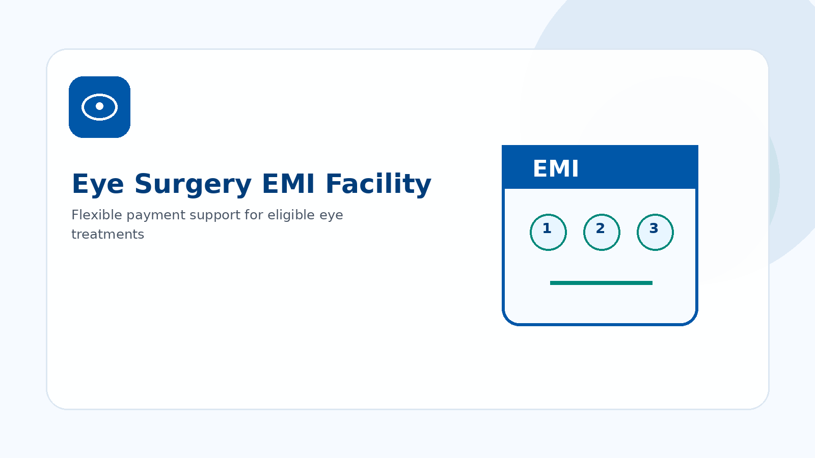 Eye Surgery EMI Facility in Varanasi - Uma Prem Netralay Varanasi