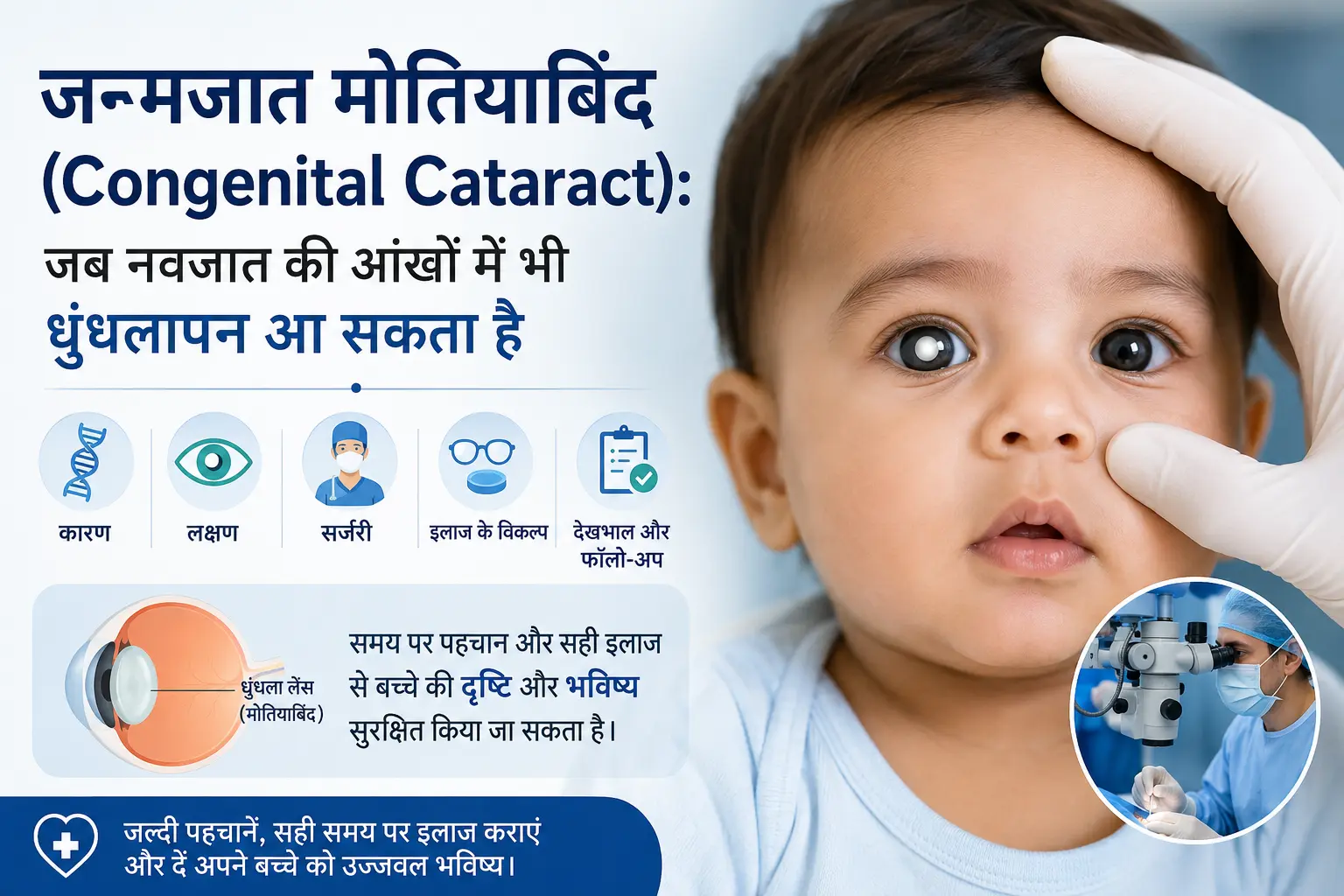 जन्मजात मोतियाबिंद (Congenital Cataract): जब नवजात की आंखों में भी धुंधलापन आ सकता है