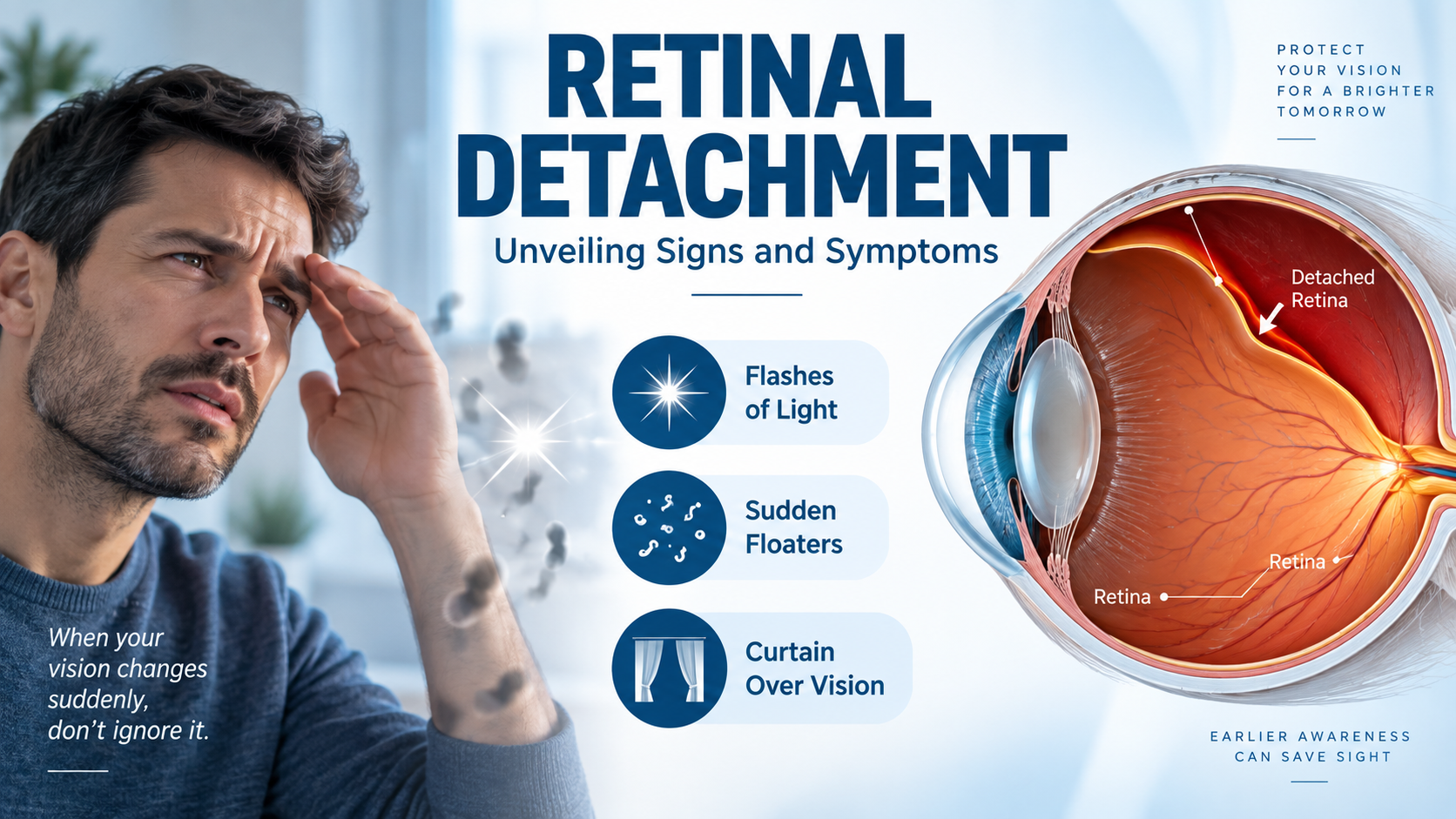 Retinal Detachment: Signs, Symptoms, Causes &amp;amp; Emergency Warning Signs