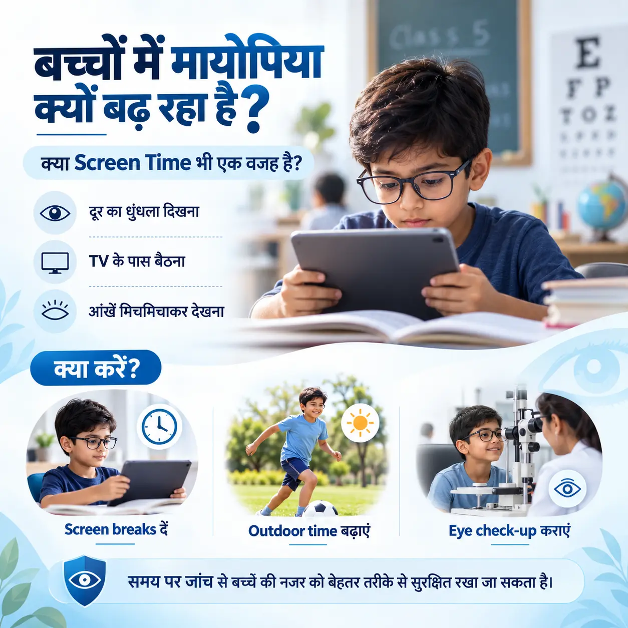 बच्चों में मायोपिया क्यों बढ़ रहा है? Screen Time का आंखों पर असर